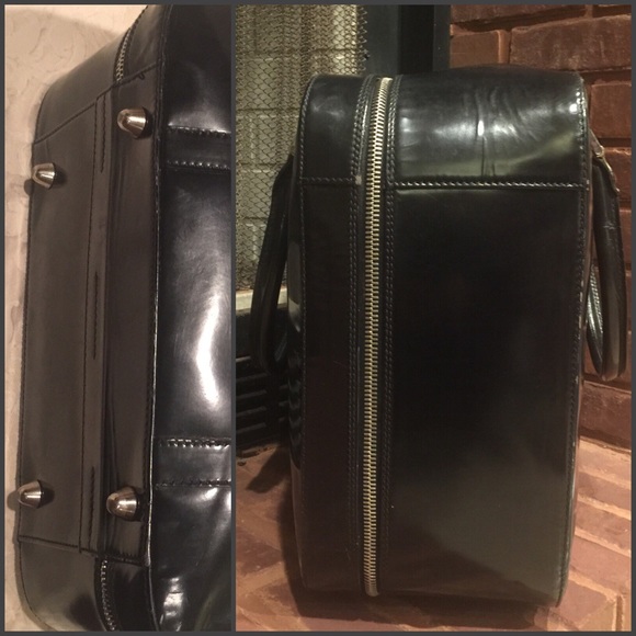 Gucci Black Patent Leather Suitcase - Picture 6 of 8